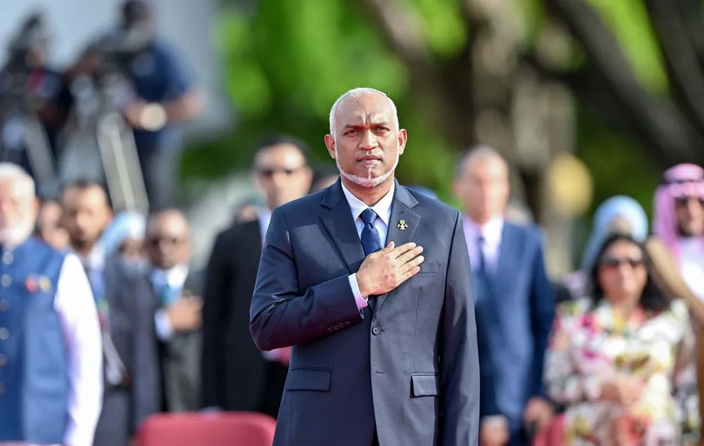 President Dr. Muizzu at 60th Independence military parade (Photo/President's Office)