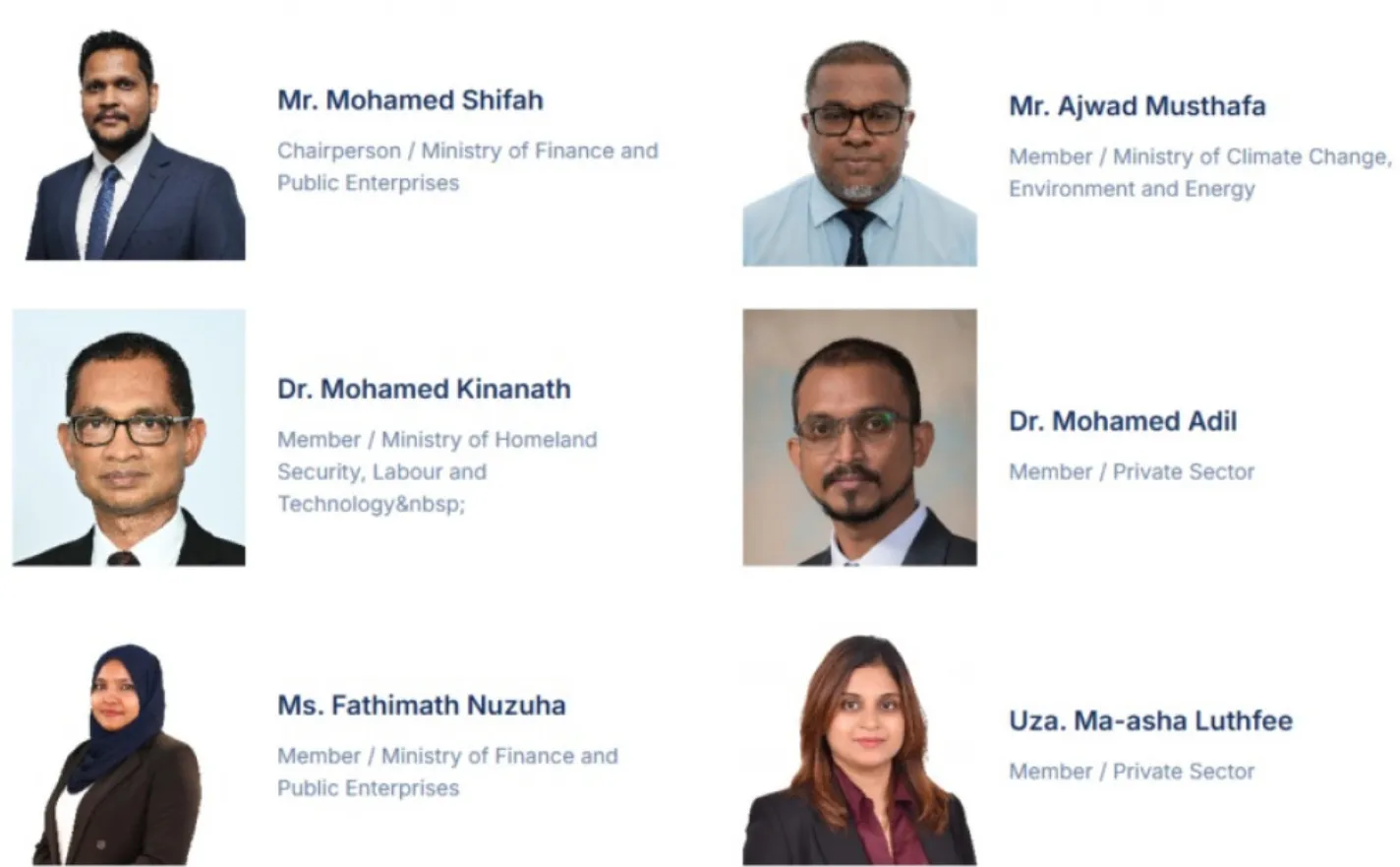 ހަ މެންބަރުންނާއެކު ޕްރޮކިއުމެންޓް ޕޮލިސީ ބޯޑު އެކުލަވާލައިފި