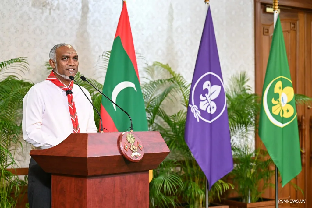 ރާއްޖޭގައި ސްކައުޓް ހަރަކާތް ފެށުނުތާ 70 އަހަރު ފުރުމުގެ މުނާސަބަތުގައި ރައީސުލްޖުމްހޫރިއްޔާ ތަހުނިޔާ ފޮނުއްވައިފި