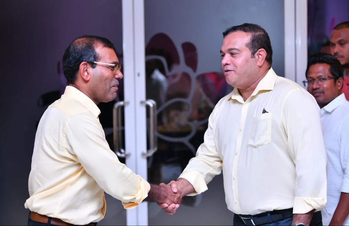 "ފިކުރެއްގެ ދިރުން" ދޫކޮށް އެމްޑީޕީގައި މަޑުކުރެއްވީތީ ރައީސް ނަޝީދަށް، އަސްލަމް މަރުހަބާ ދަންނަވައިފި