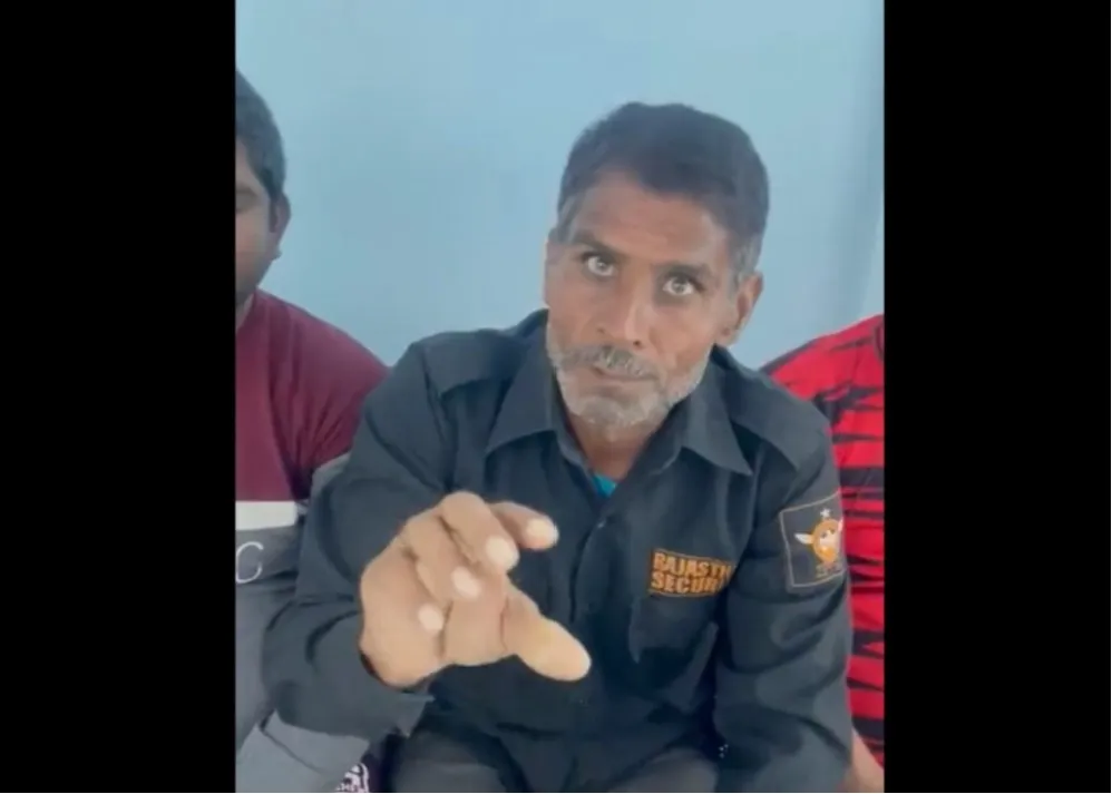One of the workers at the police station