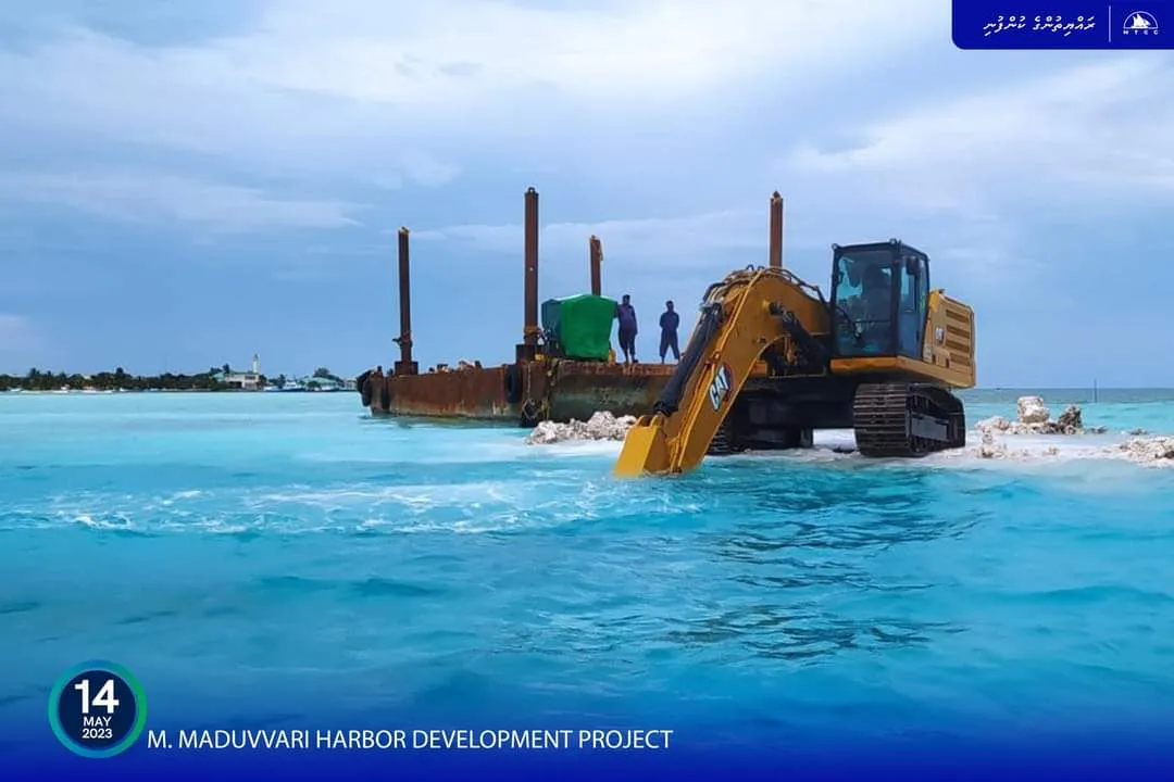 މ. މަޑުއްވަރީ ބަނދަރު ތަރައްޤީ ކުރުމުގެ ޢަމަލީ މަސައްކަތް ފަށައިފި