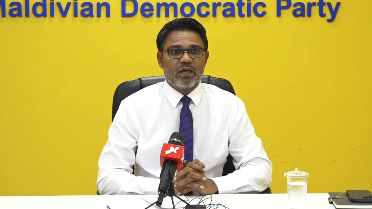 ކެނދިކުޅުދޫ ދާއިރާގެ މެންބަރު އަހުމަދު އީސާ -- ފޮޓޯ: އެމްޑީޕީ