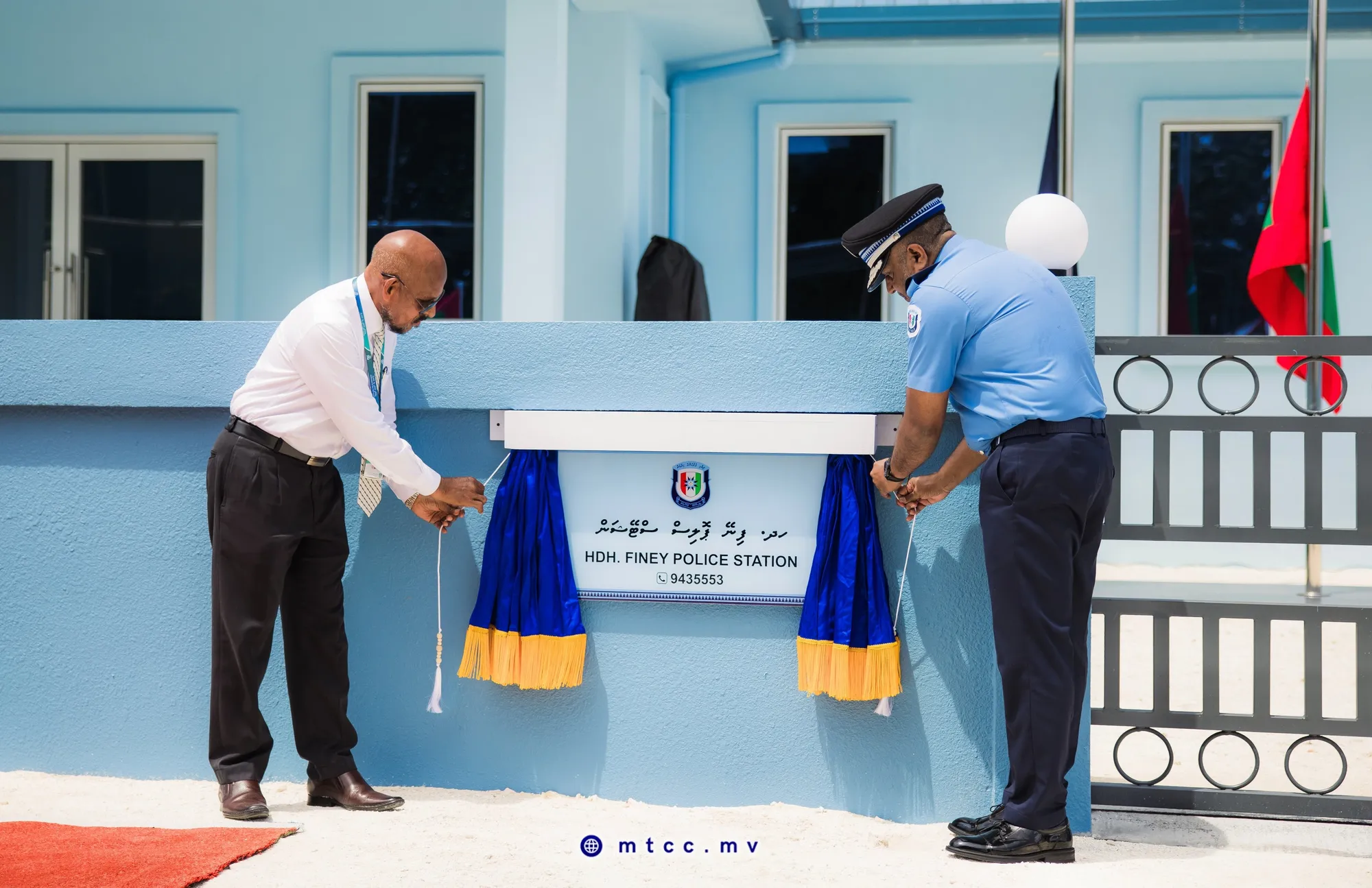 ހދ.ފިނޭގައި އިމާރާތްކުރި ފުލުހުންގެ މަރުކަޒު ރަސްމީކޮށް ހުޅުވައިފި