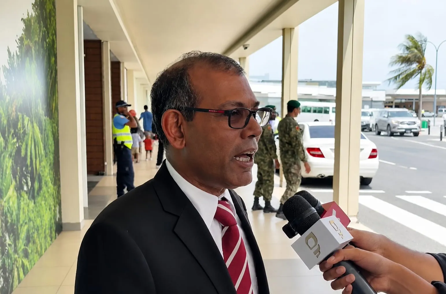 Former President Mohamed Nasheed (Photo/Sangu TV live)