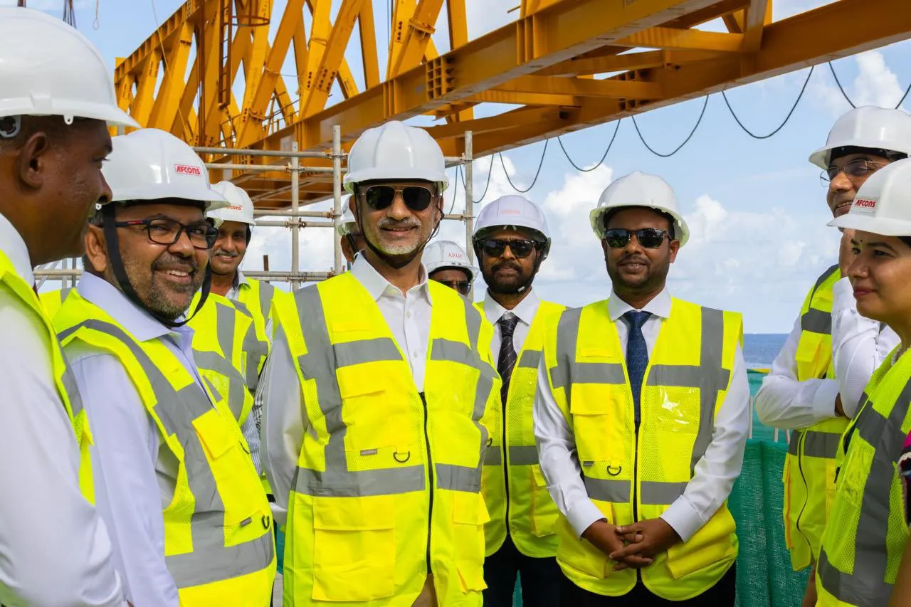 Minister Jaishankar visiting Thilamale' Bridge / Photo: Minister Jaishankar via X