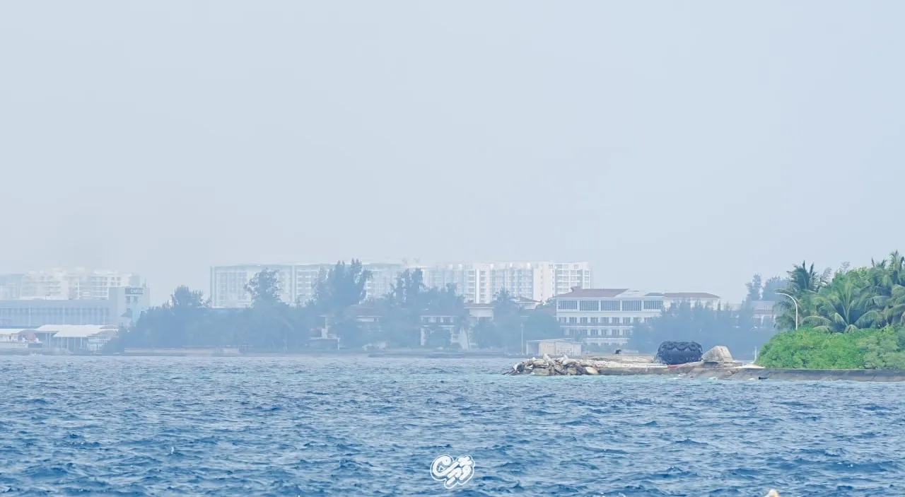 The hazy weather in Male' (Photo/Voice)