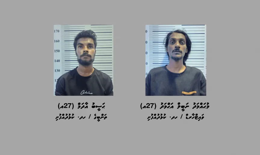 ކުޅުދުއްފުށިން 80،000 އަށްވުރެ ގިނަ ރުފިޔާގެ އިލެކްޓްރިކް ސާމާނު ވަގަށް ނެގި ދެމީހަކު ހައްޔަރުކޮށްފި