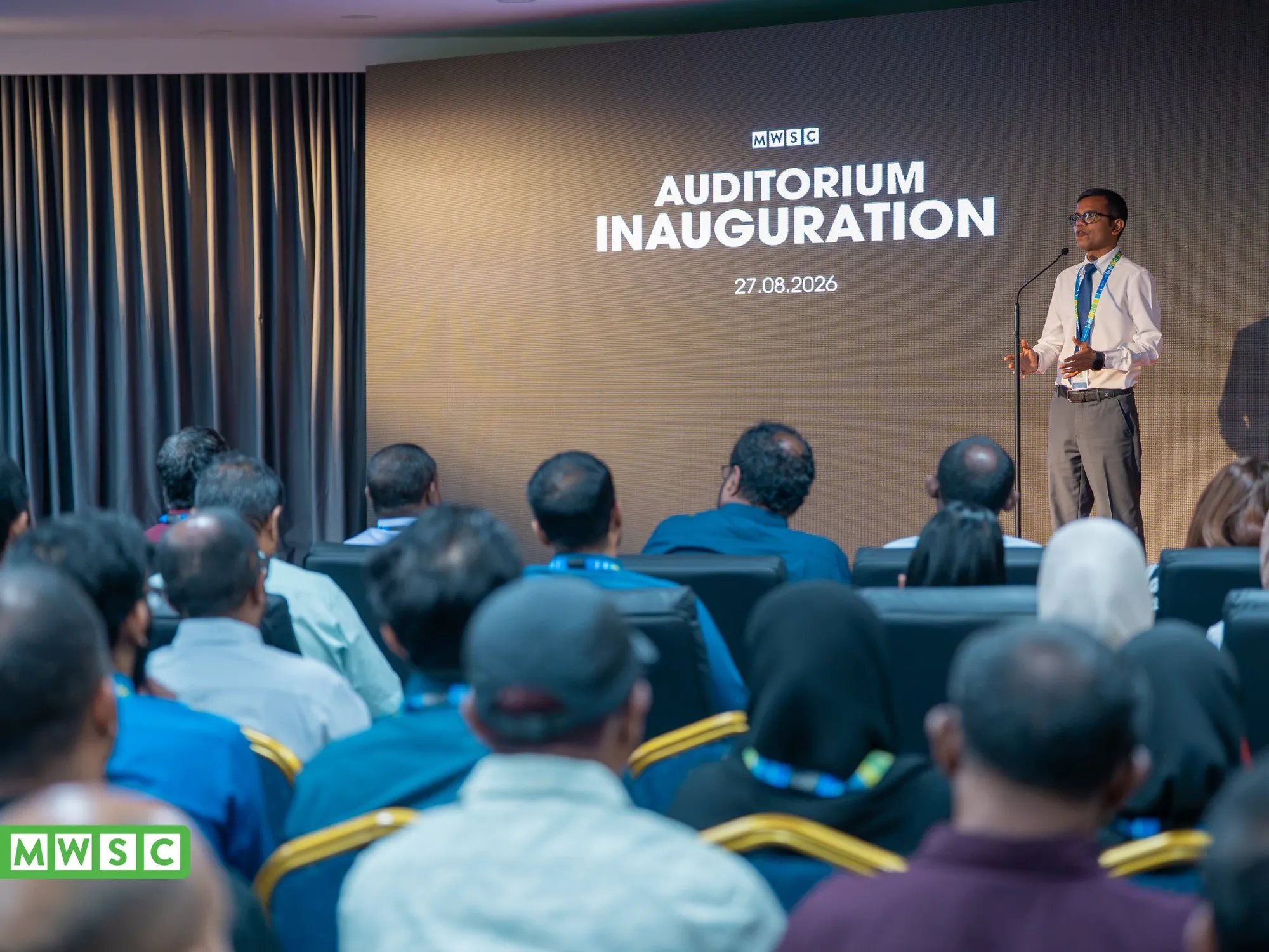 އެމްޑަބްލިޔުއެސްސީގެ އައު އޮޑިޓޯރިއަމް ހުޅުވައިފި؛ އެމްޑީގެ ޝުކުރު މުވައްޒަފުންނަށް
