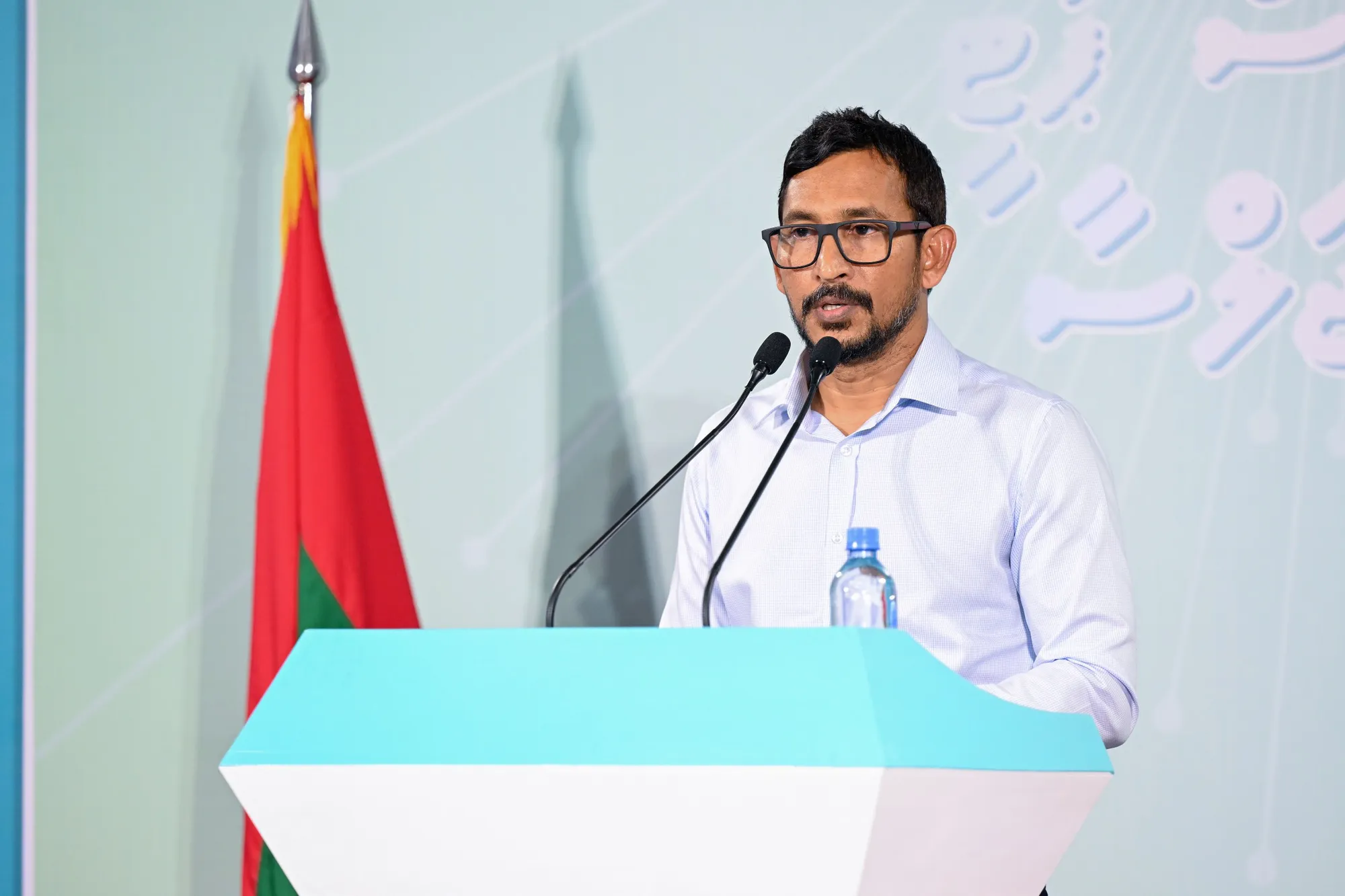 ޕީއެންސީގެ ޕީޖީ ގުރޫޕްގެ ލީޑަރު އިބްރާހިމް ފަލާހު -- ފޮޓޯ: ވޮއިސް