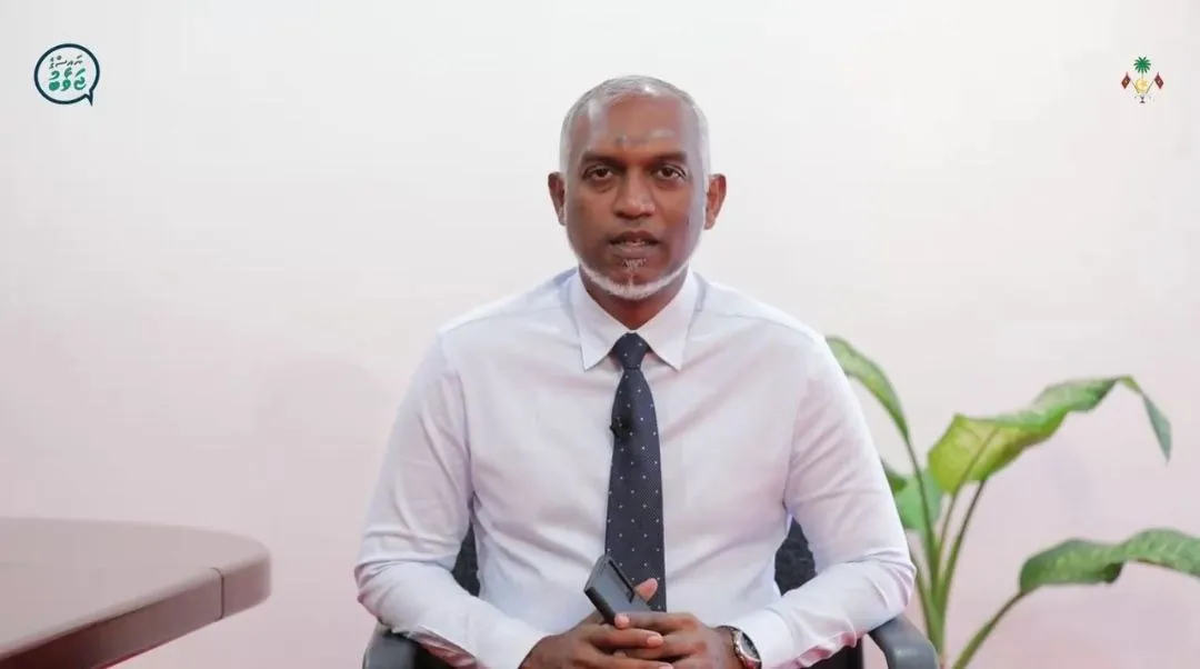ރައީސް ޑރ.މުއިއްޒު-- ފޮޓޯ: ރައީސް ގެ ޖަވާބުގެ ސްކްރީން ޝޮޓެއް