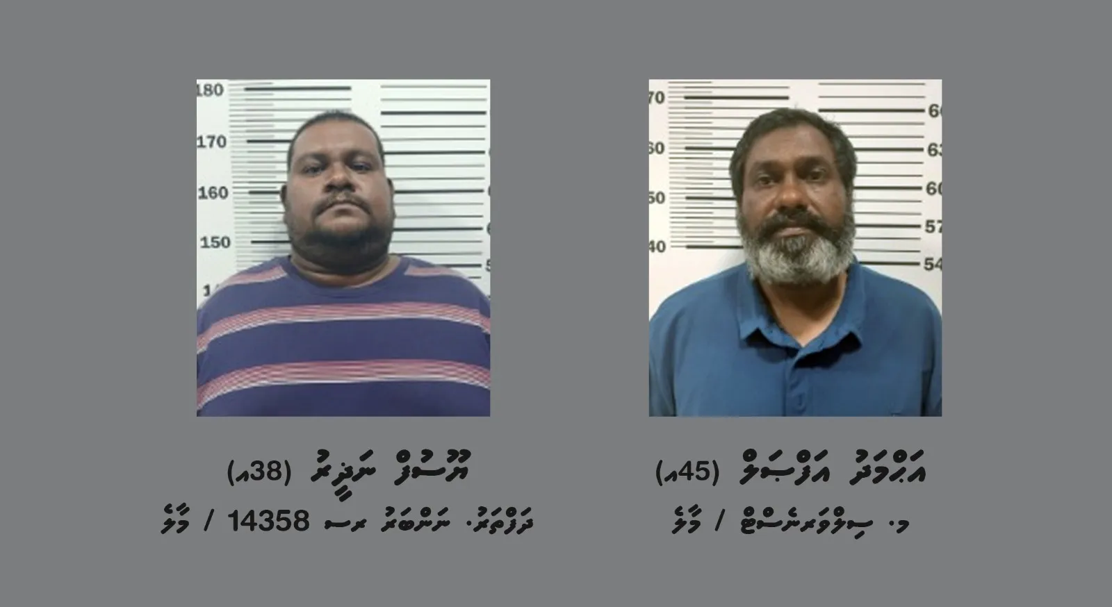 ސިނގިރޭޓް އެތެރެކުރަން އުޅުނު ދެ މީހުން -- ފޮޓޯ: ޕޮލިސް