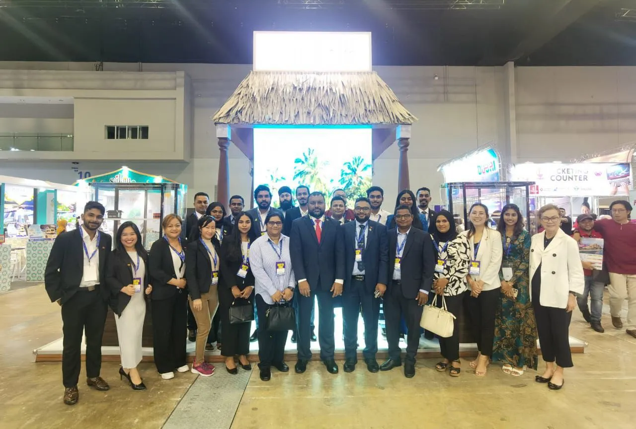 Maldives tourism representatives at MATTA today (Photo/Visit Maldives)