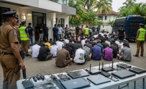 ސްރީލަންކާގައި ސައިބަރ ކުއްތައް ހިންގަމުންދިޔަ ގިނަ އަދަދެއްގެ އިންޑިއާ މީހުން ހައްޔަރުކޮށްފި