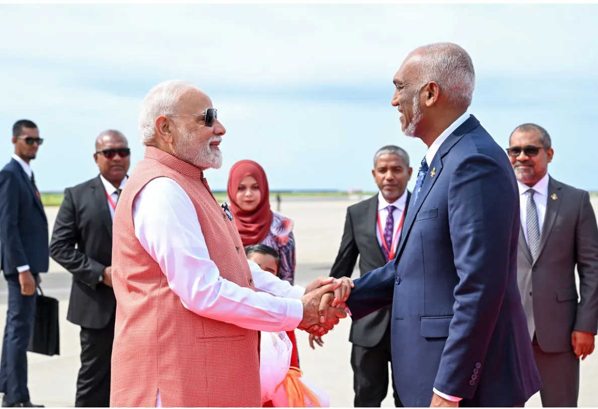 މޯދީ ރާއްޖެ ވަޑައިގަތުން:ފޮޓޯ/ ރައީސް އޮފީސް
