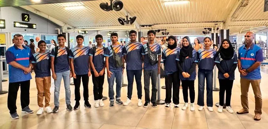 އެސީޕީބީއޭ ބެޑްމިންޓަން މުބާރާތުގައި ވާދަކުރާ ނައިފަރު އެކަޑަމީ ޓީމު، ލަންކާއަށް ދިއުމައްޓަކައި މިއަދު ފުރައިފި