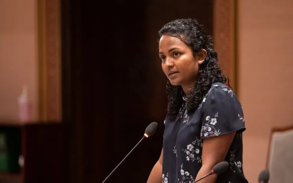 Former Environment Minister Aminath Shauna (Photo/Parliament)