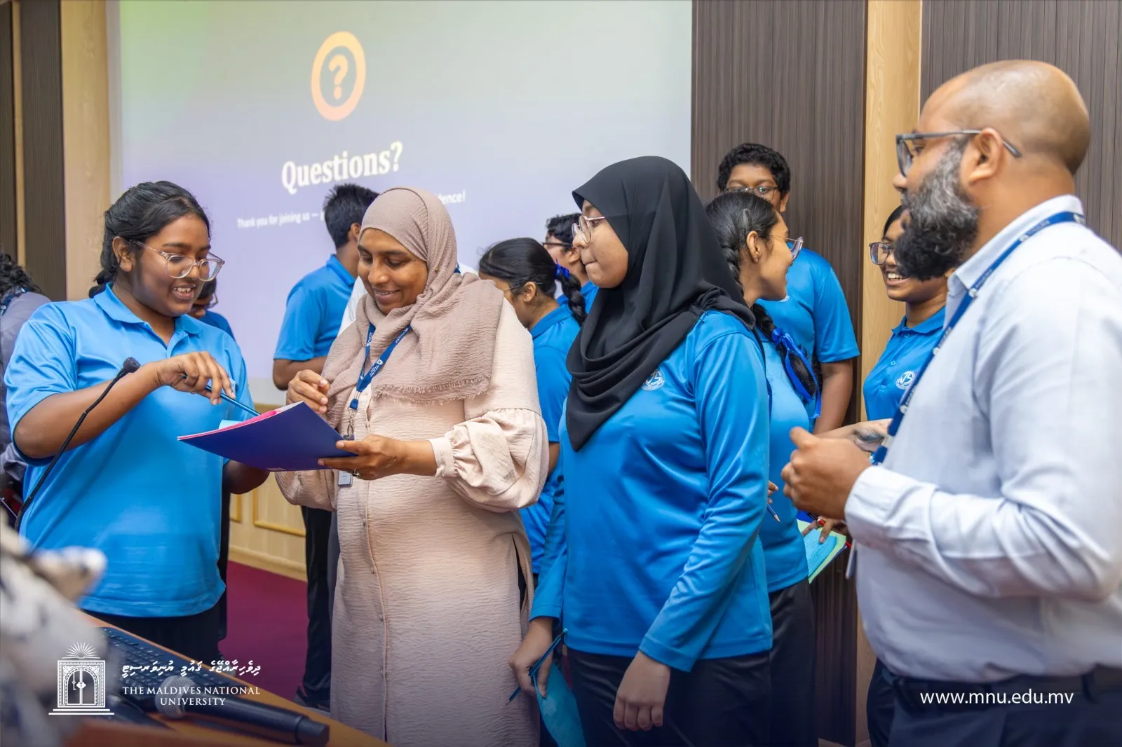 ޖަމާލުއްދީން ސްކޫލުގެ ގްރޭޑް 8 ގެ ދަރިވަރުންނަށް އެމްއެންޔޫ އިން ބޭއްވި ކެރިއަރ ގައިޑެންސް ސެޝަން