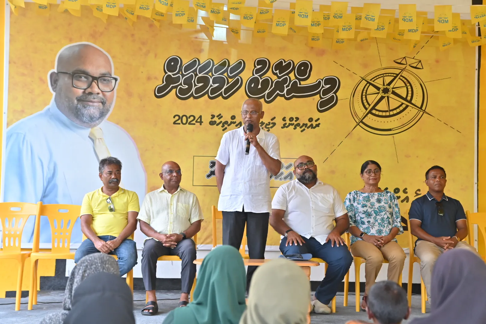 ކުރީގެ ރައީސް އިބްރާހިމް މުޙައްމަދު ޞާލިހު-- ފޮޓޯ: އެމްޑީޕީ