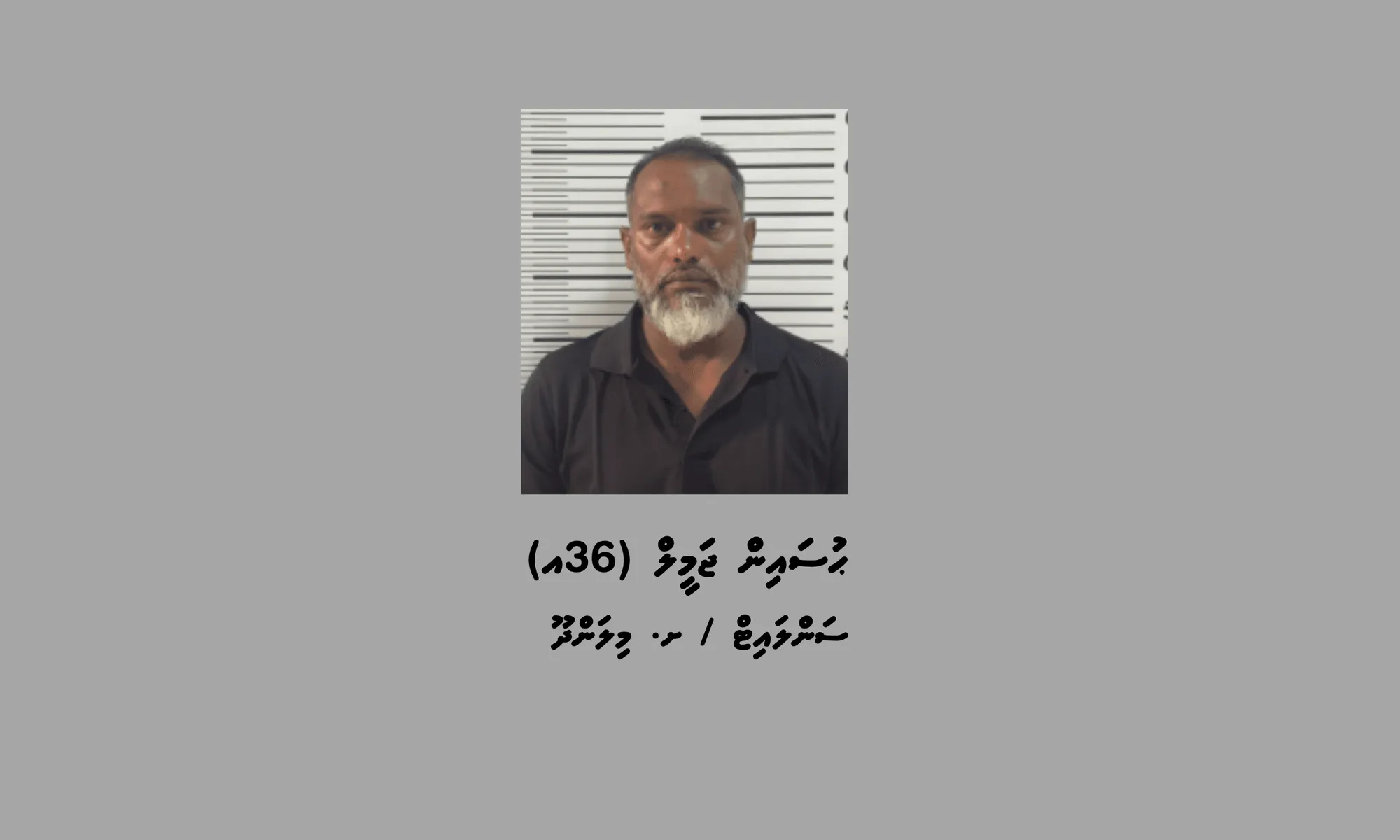 ފުނަދޫއަށް މަސްތުވާތަކެތި އެތެރެކުރި މީހާ: ފޮޓޯ/ ޕޮލިސް