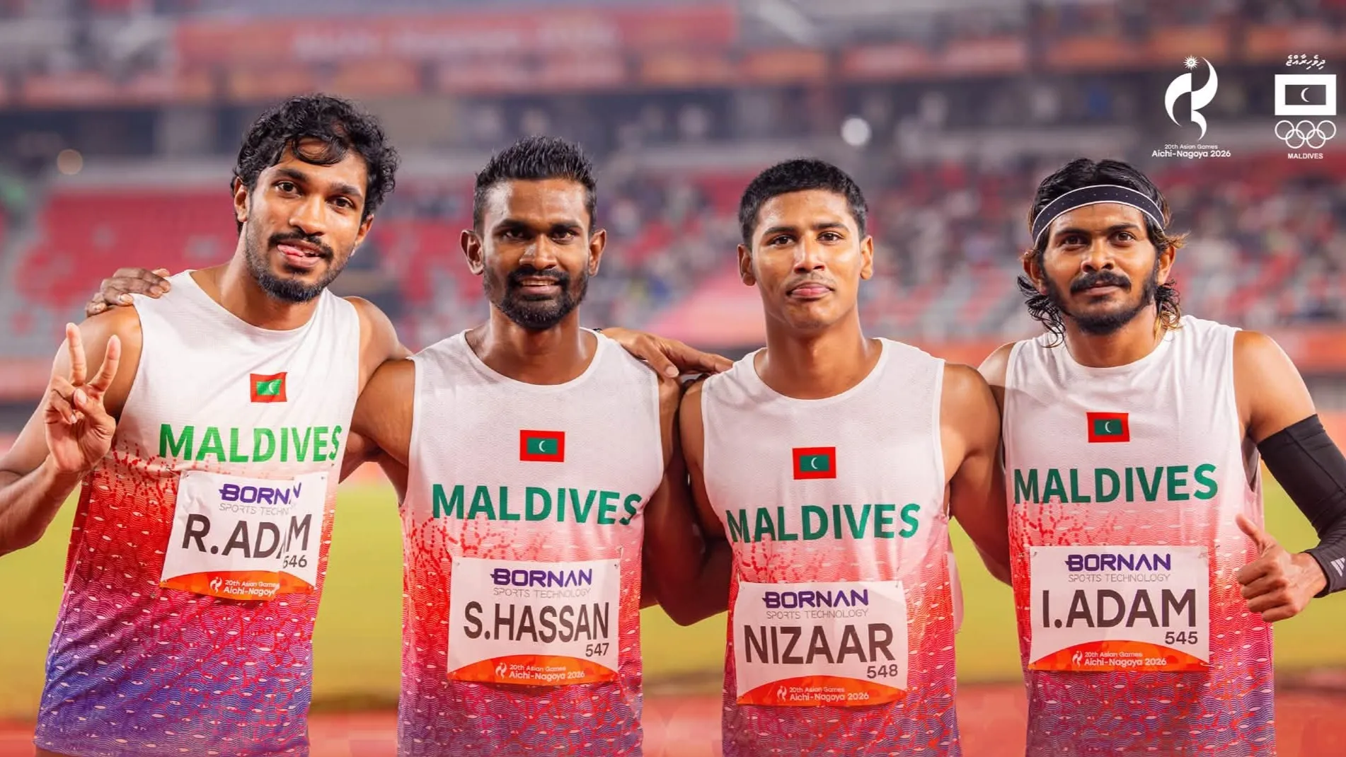 އޭޝިއަން ގޭމްސް 2026: 4 ގުނަ 100 މީޓަރު ރިލޭގައި ހަ އަހަރު ތެރޭ އެންމެ އަވަސް ޓައިމިން