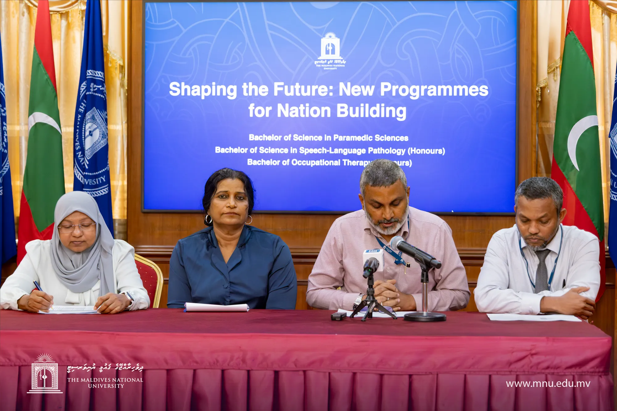 ޞިއްޙީ ދާއިރާގެ ތިން އާ ޑިގްރީ ޕްރޮގްރާމެއް އެމްއެންޔޫ އިން ތައާރަފުކޮށްފި
