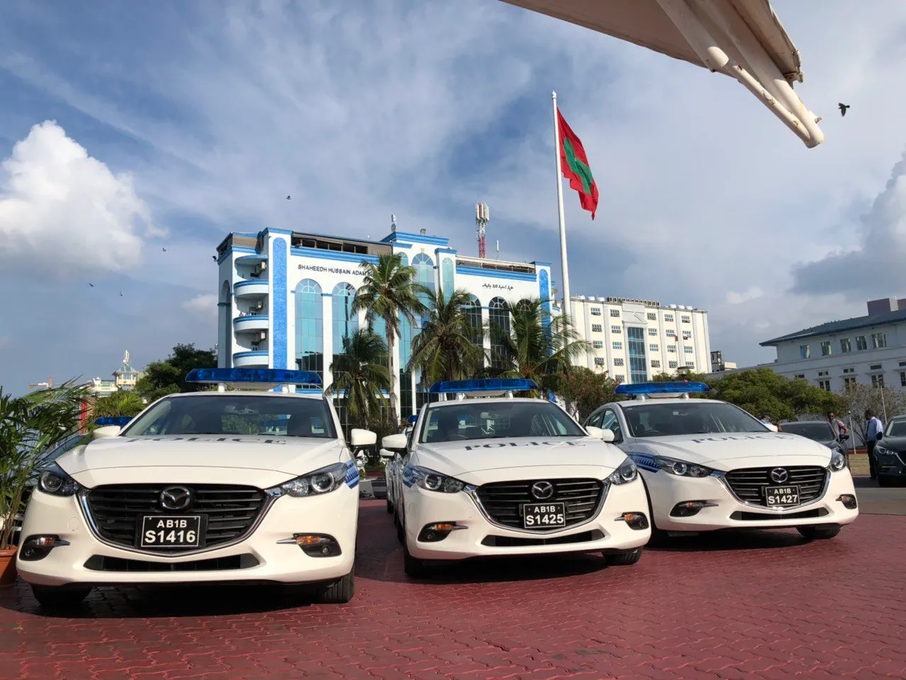Maldives Police Services Vehicle donated by the Japanese Government. Source: Maldives Police