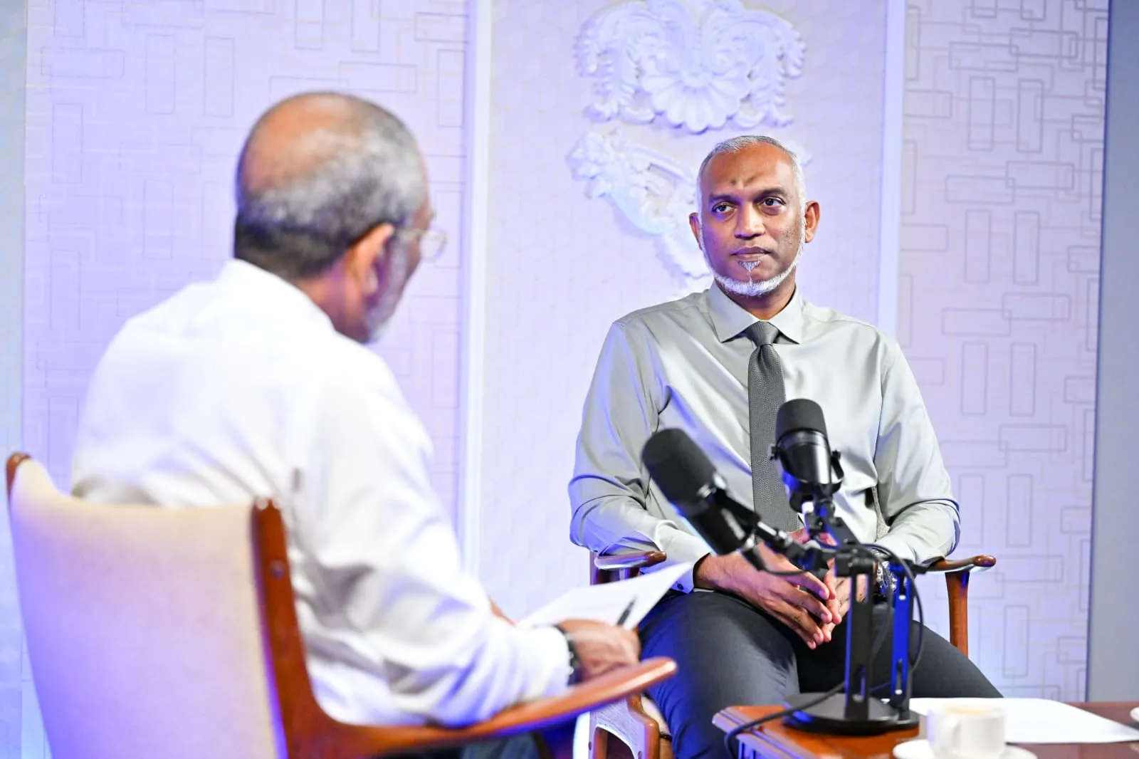 މިއަދުގެ ޕޮޑްކާސްޓްގައި ރައީސް ވާހަކަފުޅު ދައްކަވަނީ -- ފޮޓޯ: ރައީސް އޮފީސް