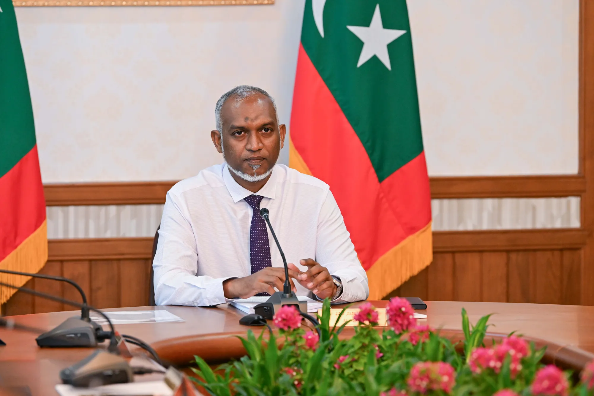 ރައީސުލްޖުމްހޫރިއްޔާ ޑރ މުހައްމަދު މުޢިއްޒު--ފޮޓޯ/ރައީސް އޮފީސް