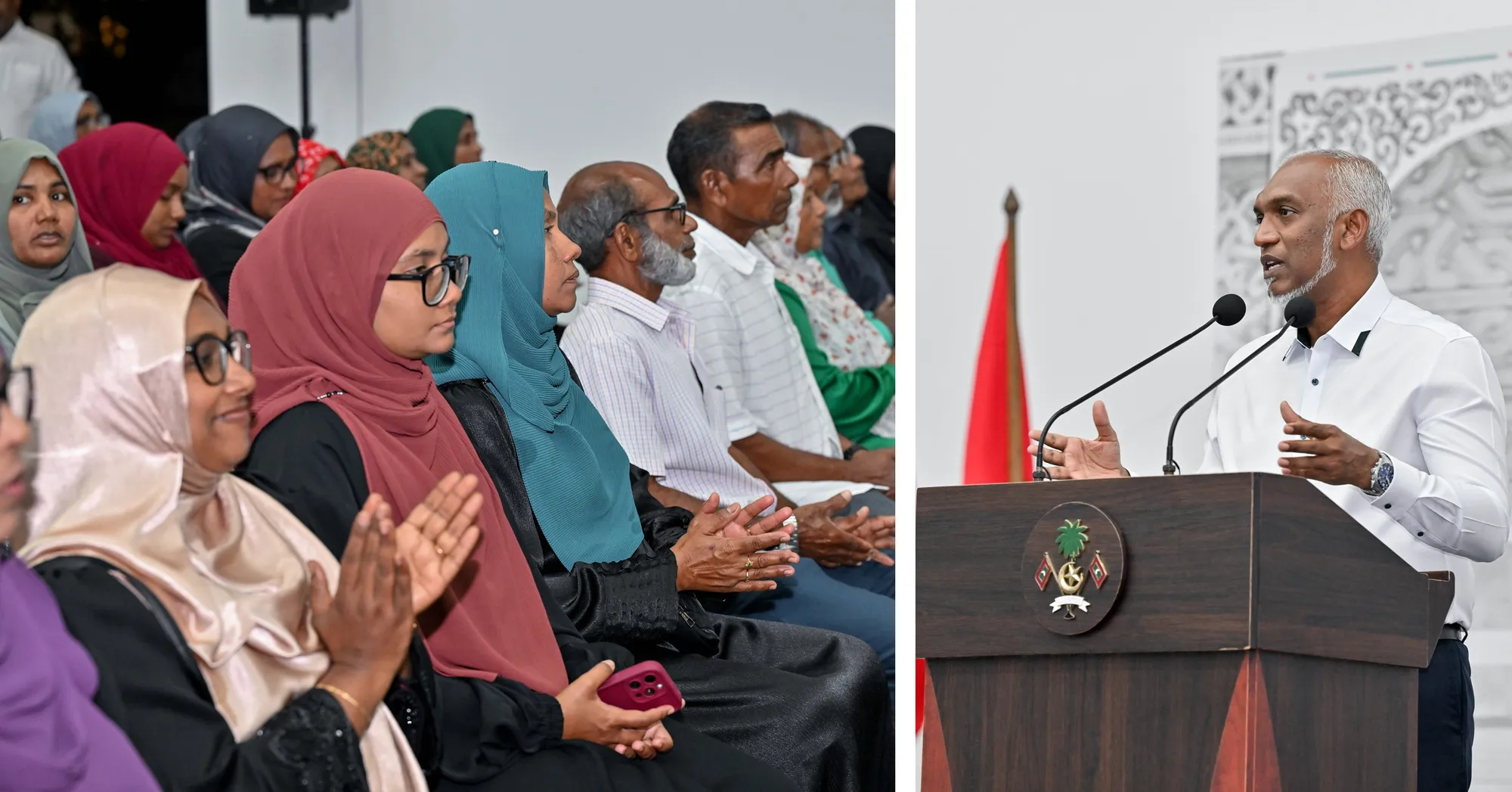 ރައީސުލްޖުމްހޫރިއްޔާ ޑރ. މުޙައްމަދު މުޢިއްޒު ފުވައްމުލަކުގައި - ފޮޓޯ: ރައީސް އޮފީސް