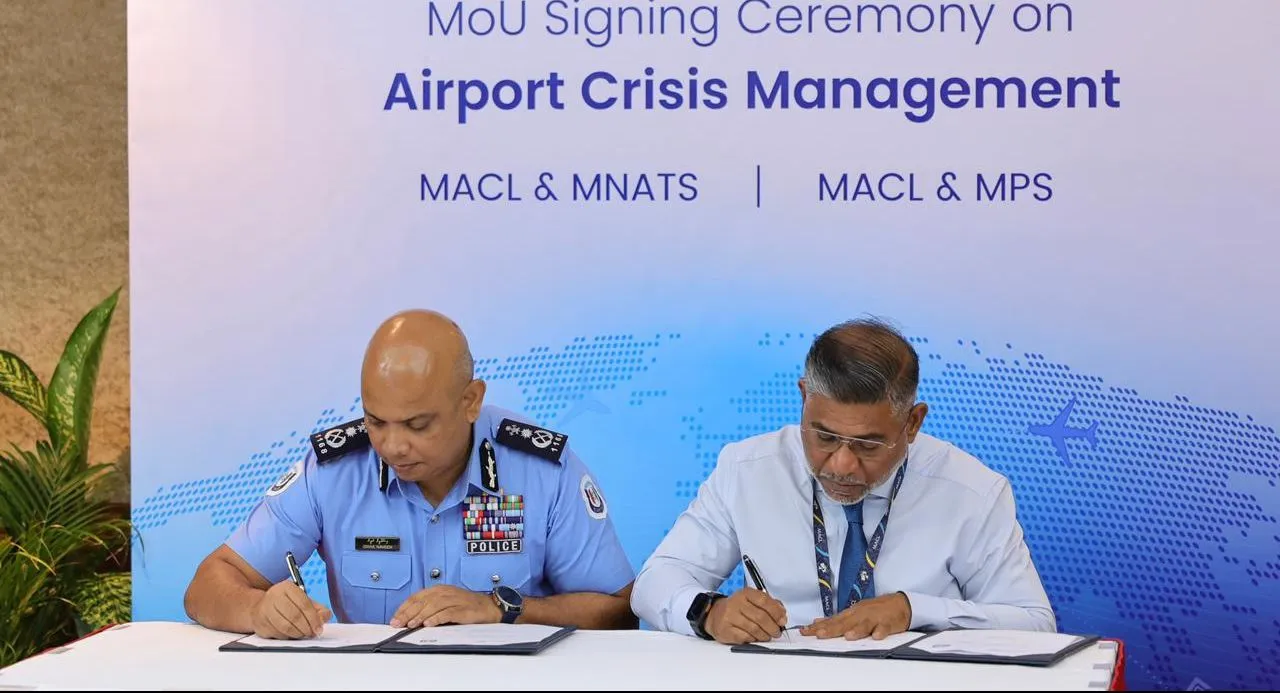 އެއަރޕޯޓް ކްރައިސިސް މެނޭޖްމަންޓާ ގުޅޭ ފަހުމުނާމާއެއްގައި ސޮއިކޮށްފި