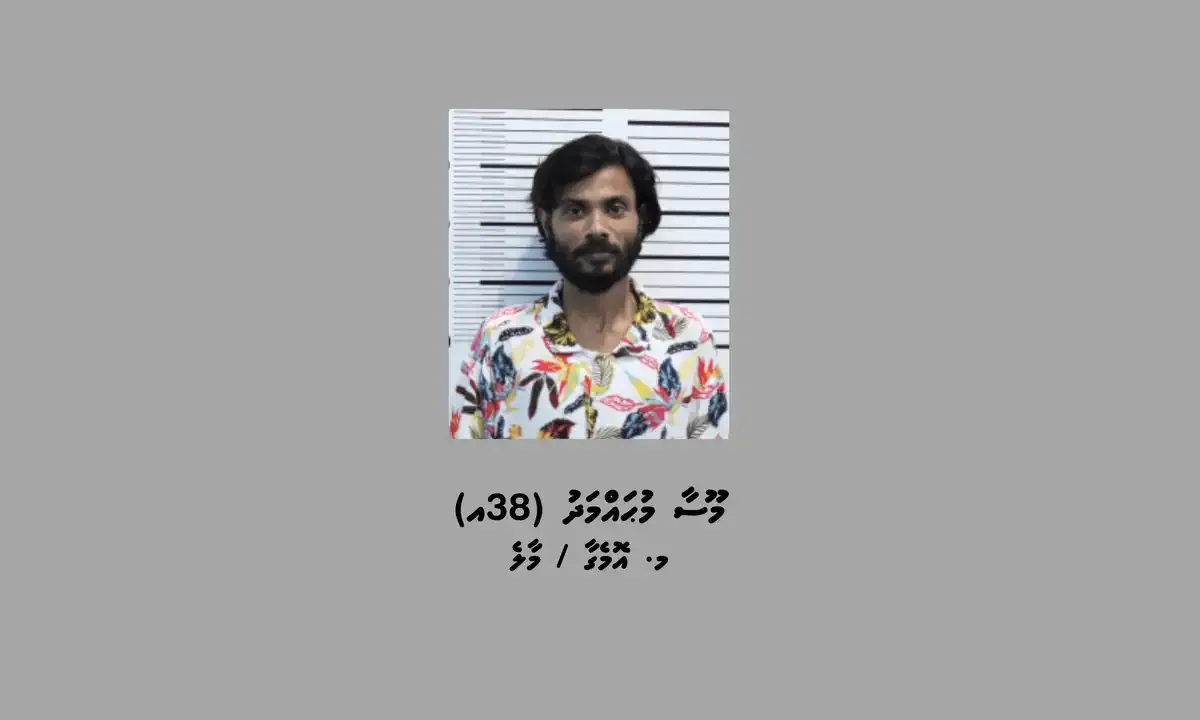 ކަރެކްޝަންގެ ބެލުމުގެ ދަށުގައި ހުރި ގައިދީއަކު ފިލައިފި