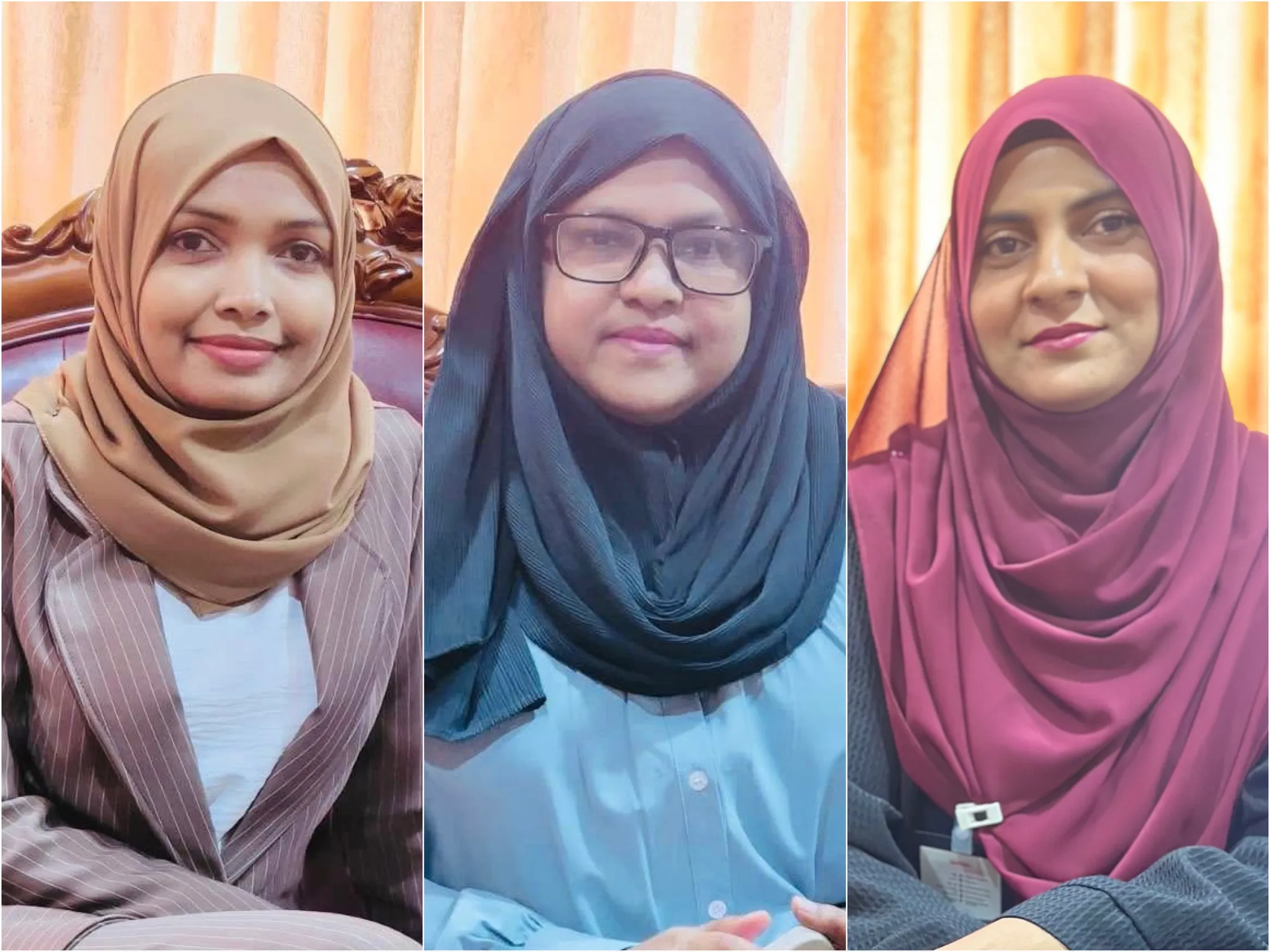 ފިރިހެން ކެންޑިޑޭޓުން ފެއިލް؛ ޝަރުތުހަމަވީ އަންހެން ކެންޑިޑޭޓުން، ކުރީގައި ޒަމްއަތު