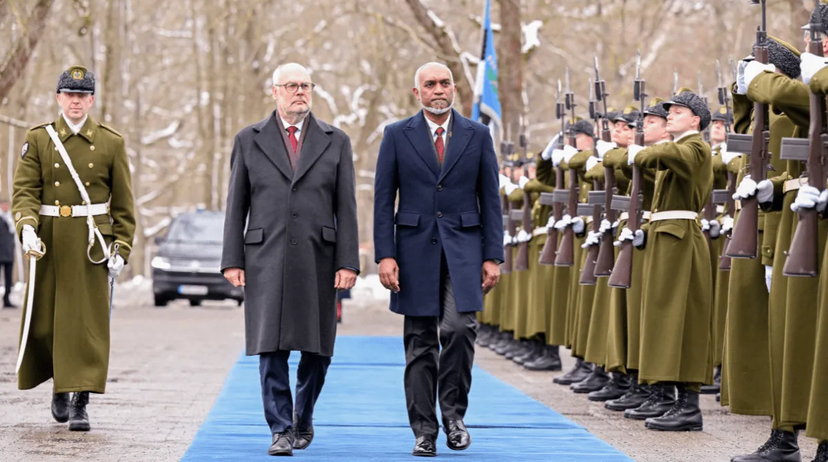 President Dr. Muizzu on his official visit to Estonia(Photo/President's Office)