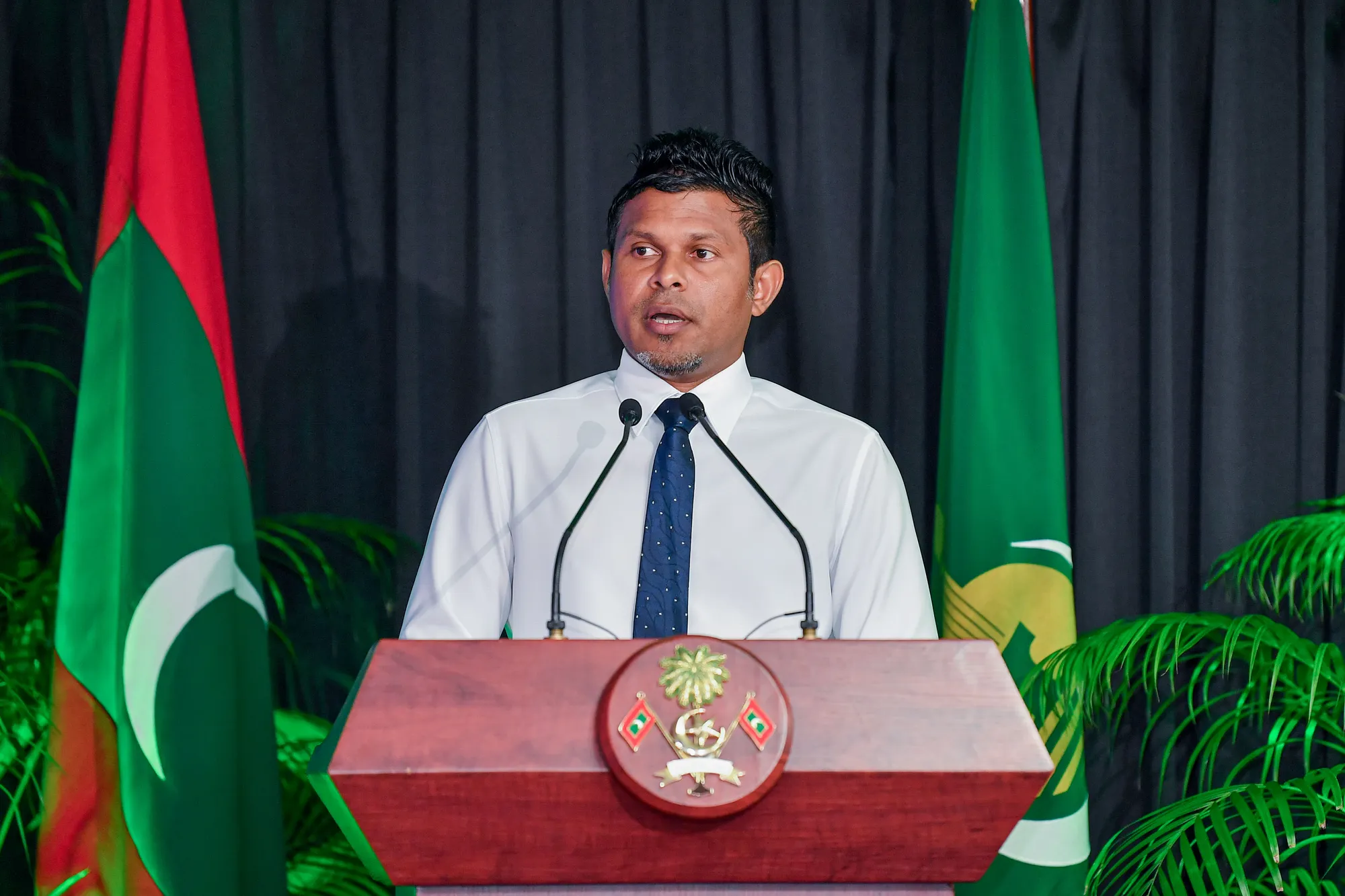ކީރިތި ޤުރުއާން ކިޔެވުމުގެ 36ވަނަ ޤައުމީ މުބާރާތް ފެށުމުގެ ރަސްމިއްޔާތުގައި ނައިބު ރައީސް ވާހަކަދައްކަވަނީ: ފޮޓޯ/ ރައީސް އޮފީސް