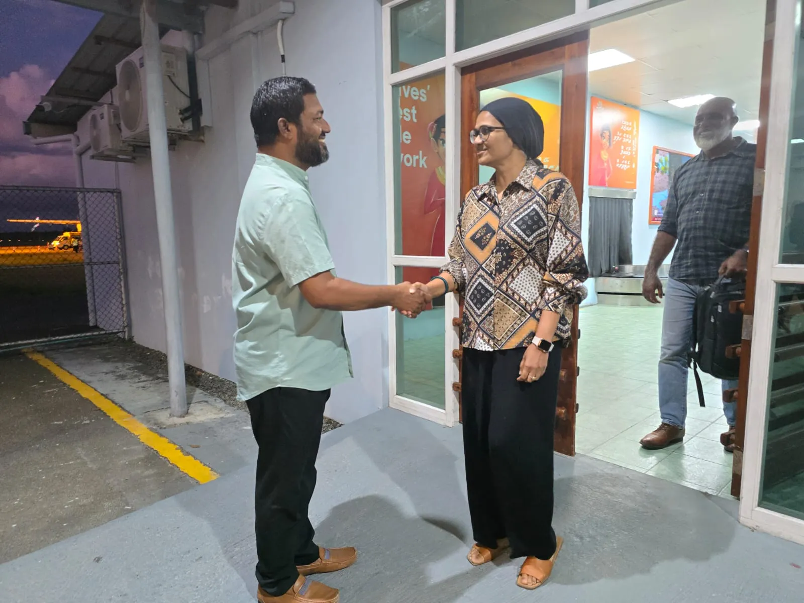 ހަޔަރ އެޑިއުކޭޝަން މިނިސްޓަރ ޑރ. މަރްޔަމް މާރިޔާ ރަސްމީ ދަތުރުފުޅެއްގައި ލ. އަތޮޅަށް