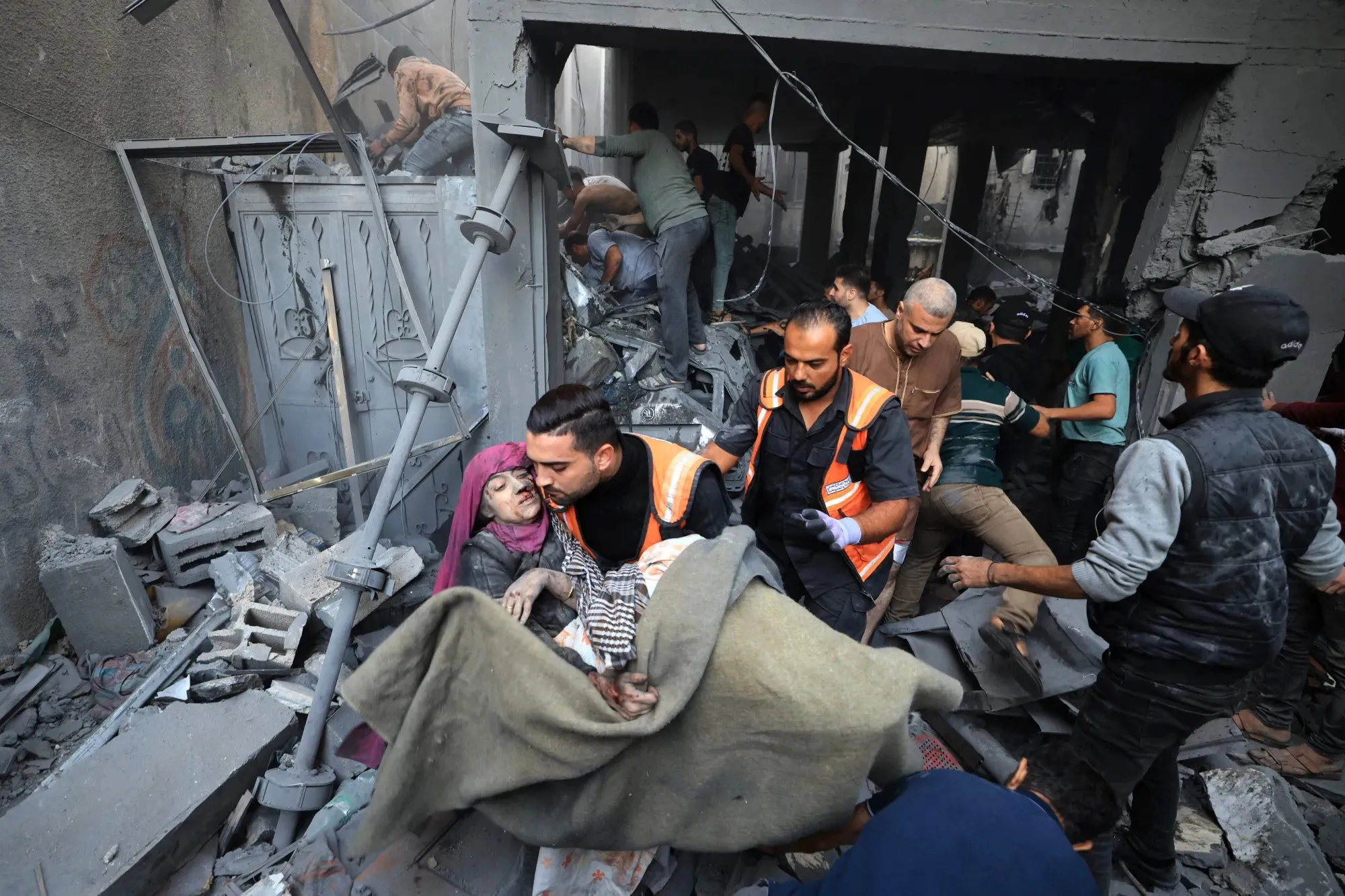 Image after an Israeli attack (Photo/AFP News)