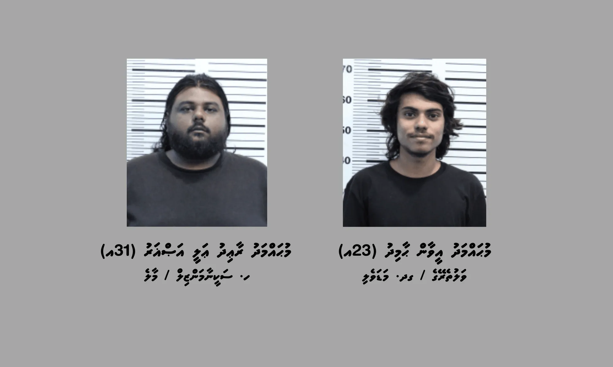 މަސްތުވާތަކެއްޗާއެކު ހައްޔަރު ކުރި ދެމީހުން: ފޮޓޯ/ ޕޮލިސް