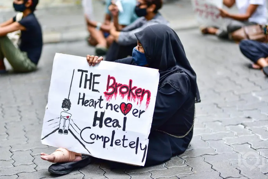 ކުޑަކުދީންނަށް ކުރާ އަނިޔާއާ ދެކޮޅަށް ބޭއްވި އިހްތިޖާޖެއް -- ފައިލް ފޮޓޯ