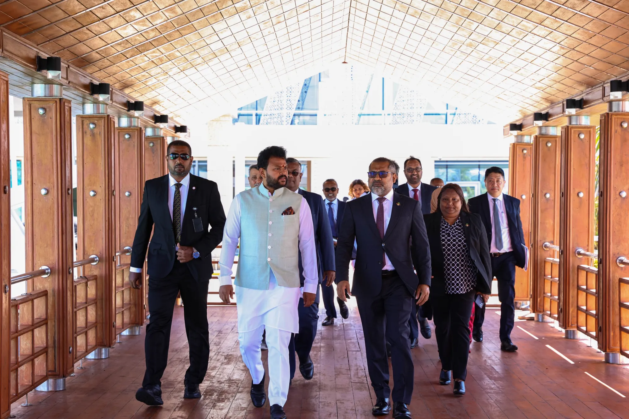 Special Envoy of the Prime Minister of India and Minister of Civil Aviation, Kinjarapu Ram Mohan Naidu in Maldives (Photo/Foreign Ministry)