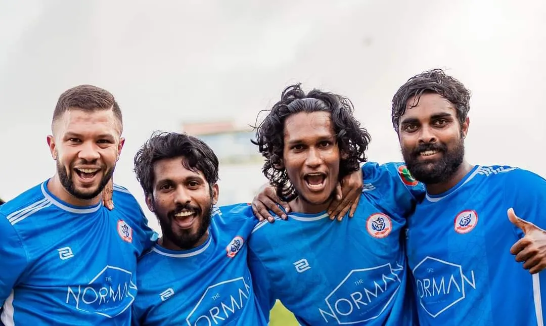 މަސްއޮޑި ސްޕޯޓްސް ކުލަބުގެ ކުޅުންތެރިން ލަނޑުޖެހުމަށް ފަހު އުފާފާޅުކުރަނީ... ފޮޓޯ: މަސްއޮޑި އެސްސީ ފޭސްބުކް ޕޭޖުން
