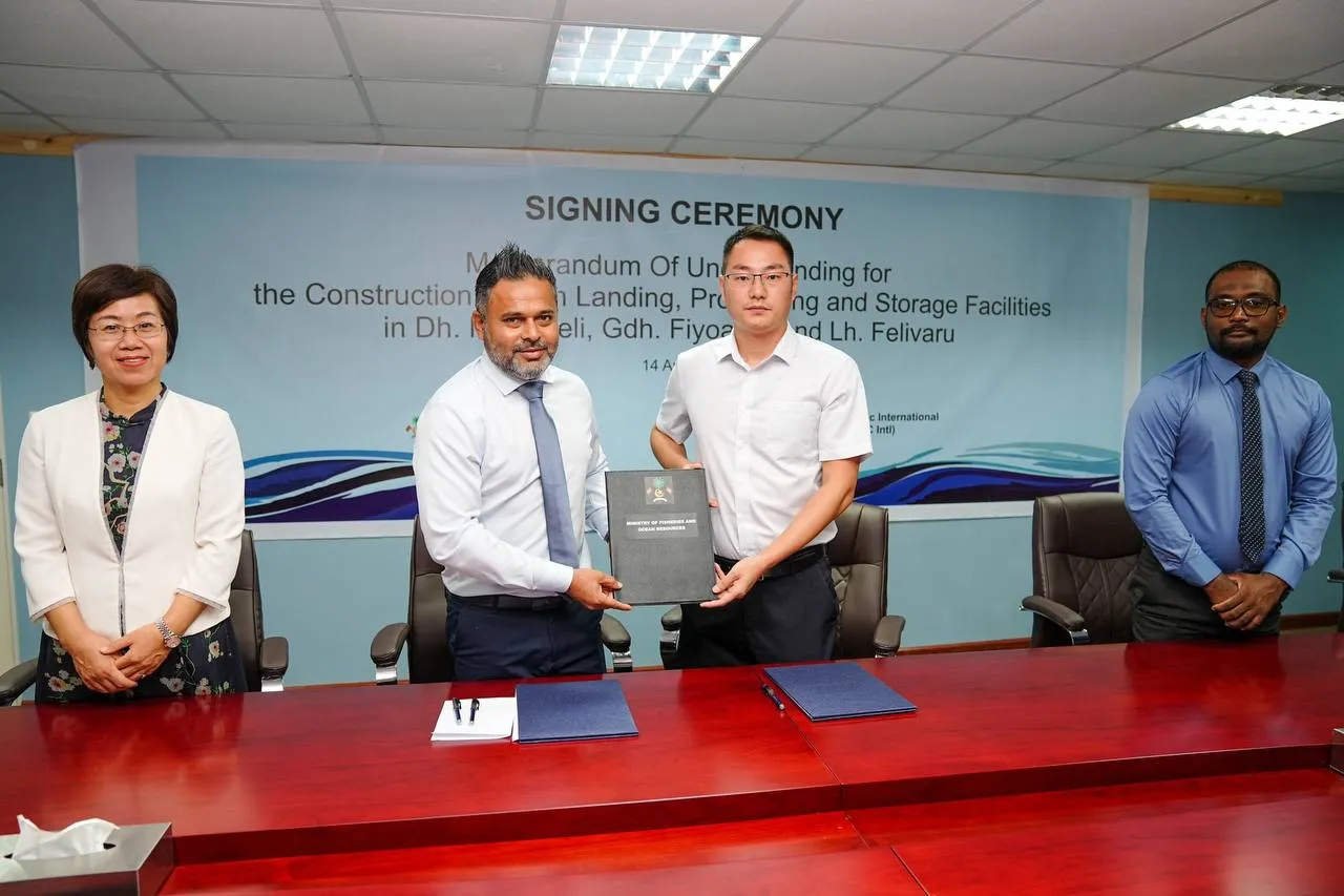 From the MoU signing ceremony held today (Photo/ Fisheries Ministry)