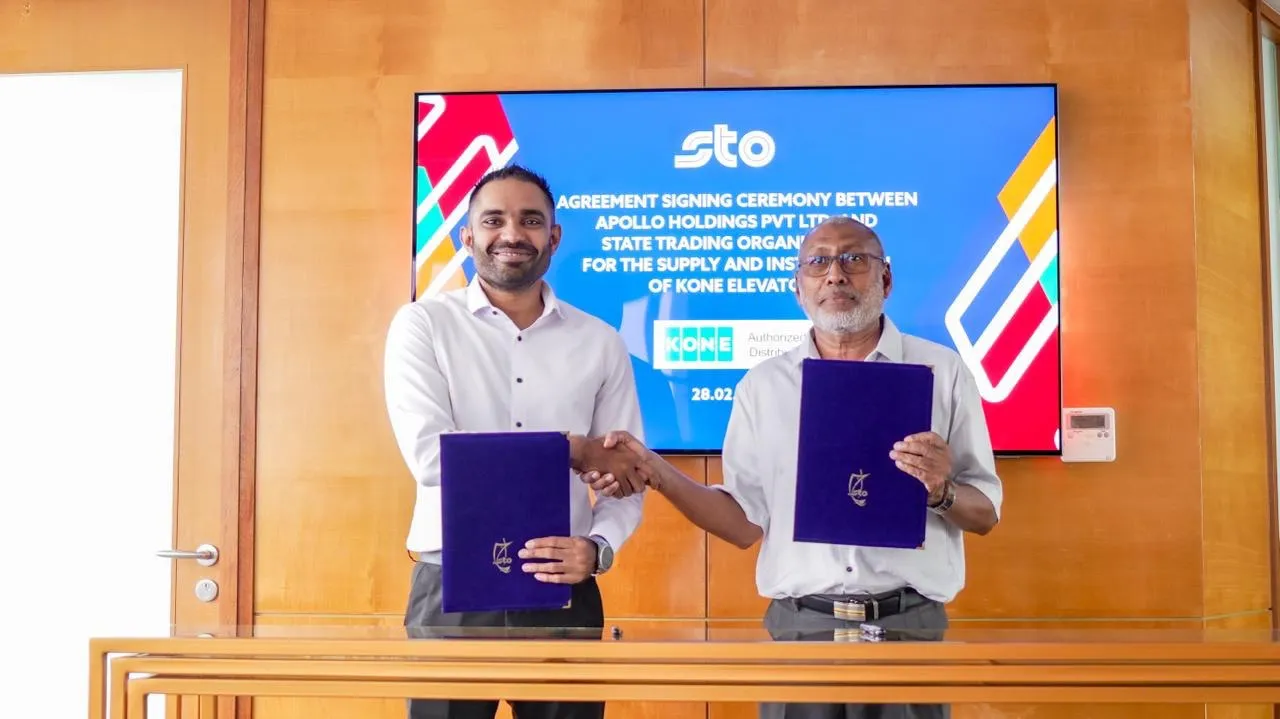 އެޕޯލޯގެ 9 ޓަވަރަށް ބޭނުންވާ ލިފްޓު ސަޕްލައި ކުރުމަށް އެސްޓީއޯއާއި ހަވާލުކޮށްފި