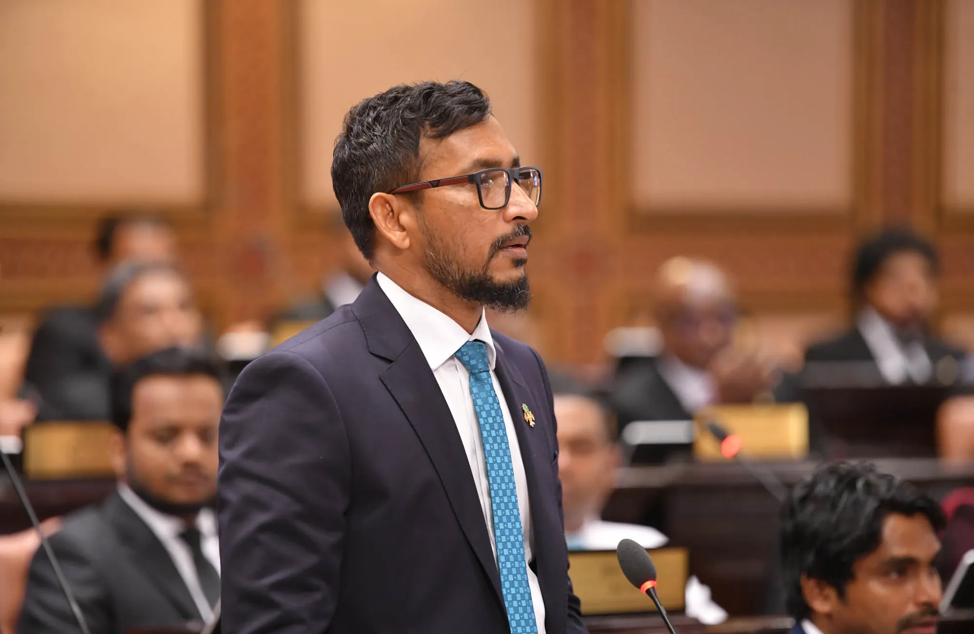 ޕީއެންސީ ޕާލަމެންޓްރީ ގުޜޫޕްގެ މެންބަރު އިބްރާހިމް ފަލާހު: ފޮޓޯ/ މަޖިލިސް