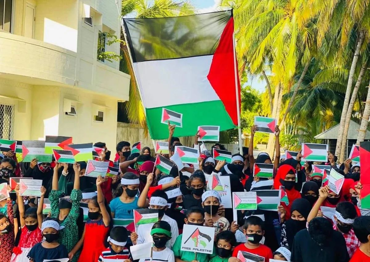 ހުކުރުދުވަހު, ދިވެހިން ފަލަސްޠީނުގެ ހައްޤުޤައި ނުކުންނަނީ