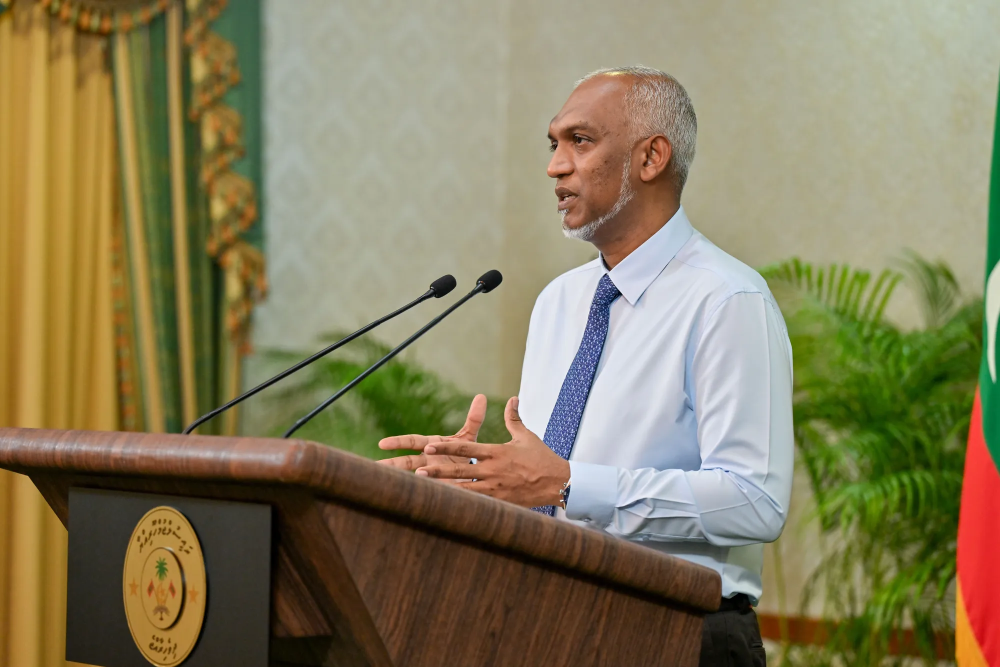 މިއަދުގެ ނޫސްވެރިންގެ ބައްދަލުވުމުގެ ތެރެއިން؛ ފޮޓޯ / ރައީސް އޮފީސް