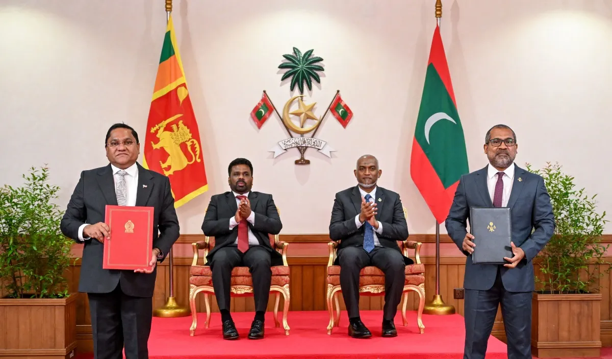 Agreements signing between Maldives and Sri Lanka (Photo/President's Office)