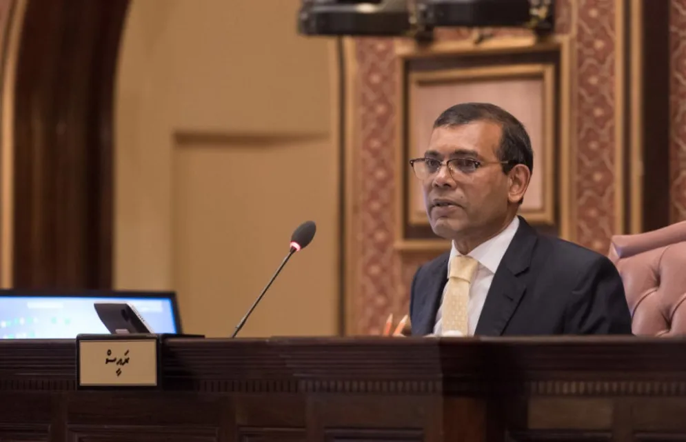 Speaker of the Parliament Mohamed Nasheed/ Picture: Majlis