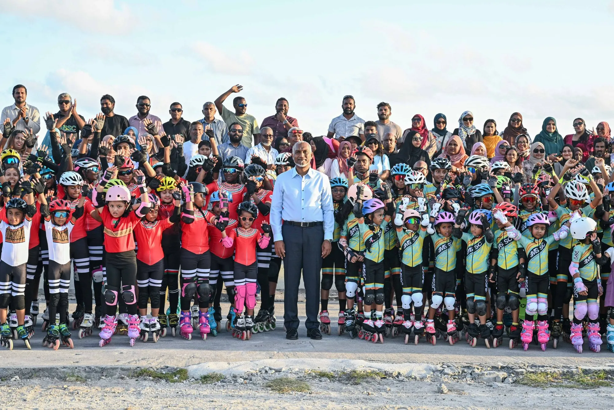 ސްކޭޓް އެރީނާގެ ބިންގާ އެޅުން -- ފޮޓޯ: ރައީސް އޮފީސް