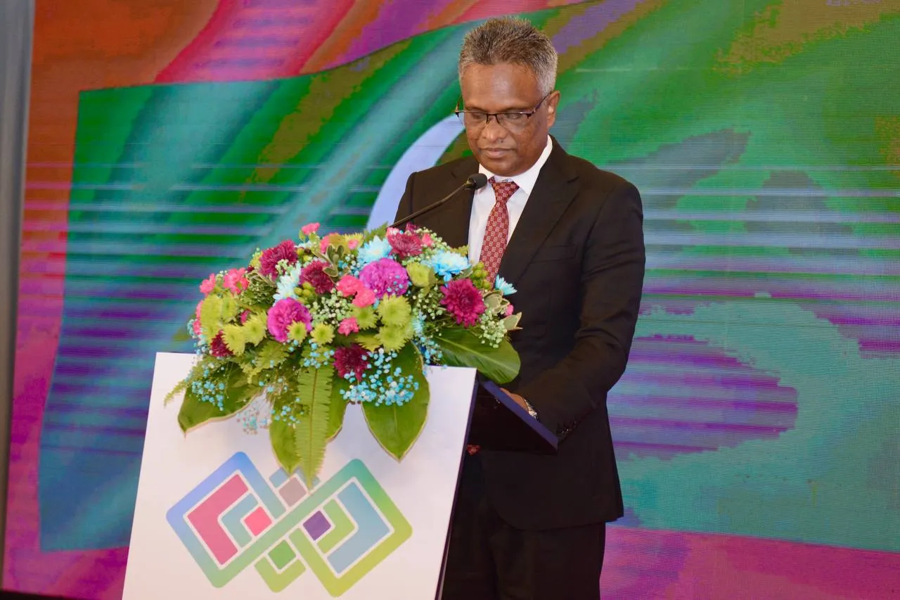 Mayor Adam Azim speaking at the swearing in ceremony / Photo: Malé City Council